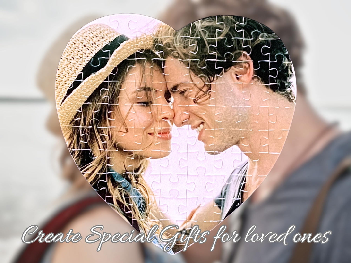Personalized Photo Puzzles (Heart Shape, 75Piece, 8X8In.)