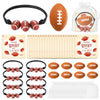Foilswirl 18 Sets Valentines Day Football Gifts Mini Stress Balls Bracelets with Cards Football Team Gifts Party Favors for Val