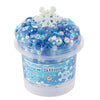 Blue & White Pearl Bead Slime, Good Stretchy & Non-Sticky Crunchy Slime, Slime Party Favors For Kids, Slime Sensory Toys, Girls