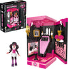Mega Monster High Building Set - Draculaura's Boo-k Crypt, 301 Pieces, Multicolor, Model HXJ88, Plastic Action Figure for Collectors