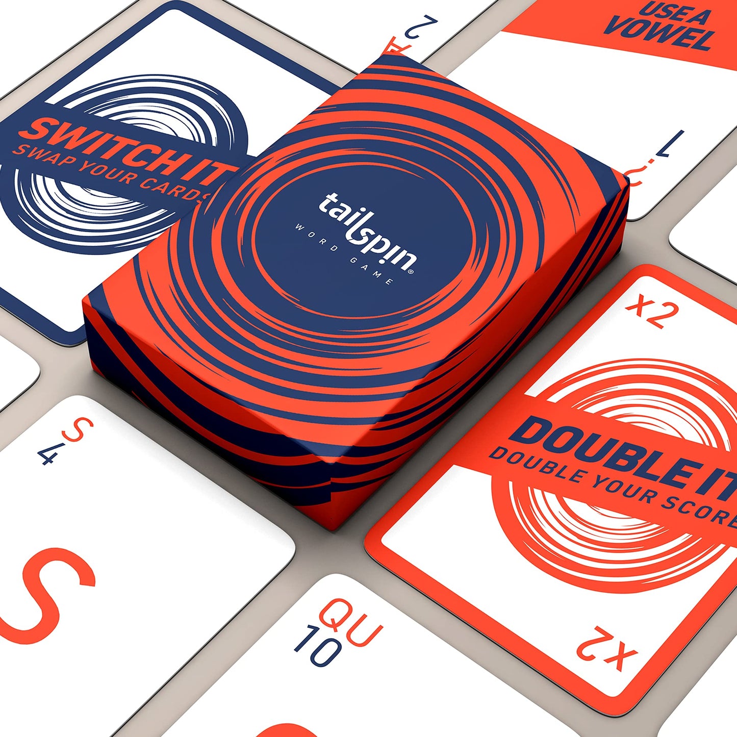 Tailspin Word Game The Intelligent Word Building Game Of Strategy & Chance For All Ages!