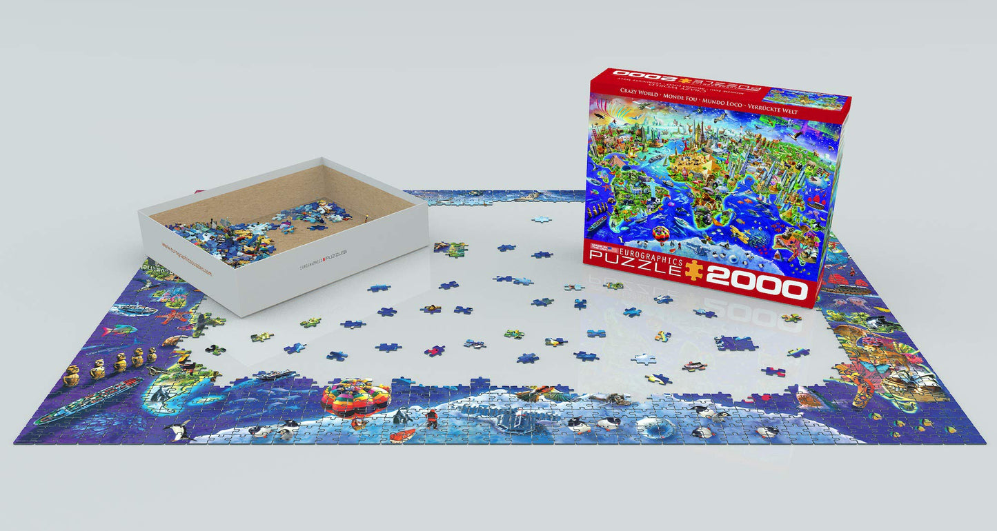 Eurographics (Eurhr Crazy World 2000Piece Puzzle 2000Piece Jigsaw Puzzle (8220-5343)
