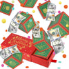 Wenmthg Christmas Surprise Gift Box Explosion For Money - Christmas Money Gift Box Explosion With Confetti - Pop Out Folding Bou