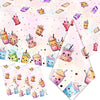 Dydamud Boba Tea Party Decorations,3Pcs Bubble Tea Birthday Tablecloths Waterproof Plastic Boba Table Covers For Boba Party Deco