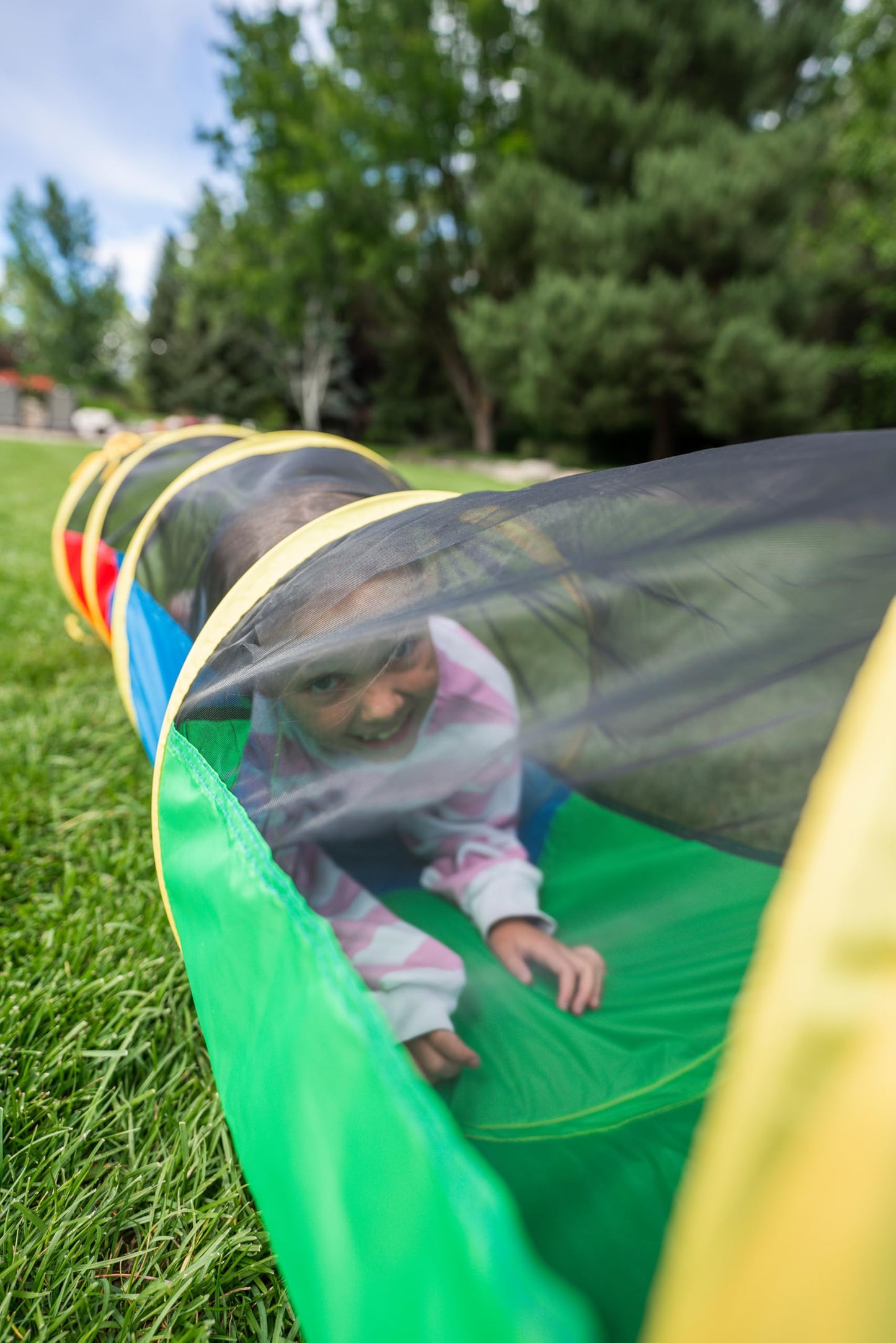 Pacific Play Tents Half Mesh Play Tunnel 20403