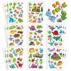 24 Sheets Dinosaur Stickers For Kids Non-Repeating Dinosaur Theme Birthday Party Favors Supplies Teacher Reward Stickers