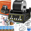 Koolstone C1 Rock Tumbler Kit - Professional Large 2.5Lb Capacity, Up To 5X More Noise Cancelling, Adjustable Timer & Speed With Full Accessories & Memory Function, Ideal For Adults Kids