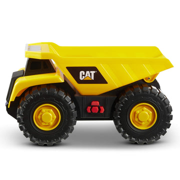 CAT Construction Toy Dump Truck, 10" with Realistic Lights & Sounds, Movable Parts, Multicolor, Model 82285