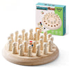 Wooden Memory Chess Matching Game: A Family Board Game Suitable For Children And Adults, Puzzle Toys Suitable For Ages 3, 4, 5,