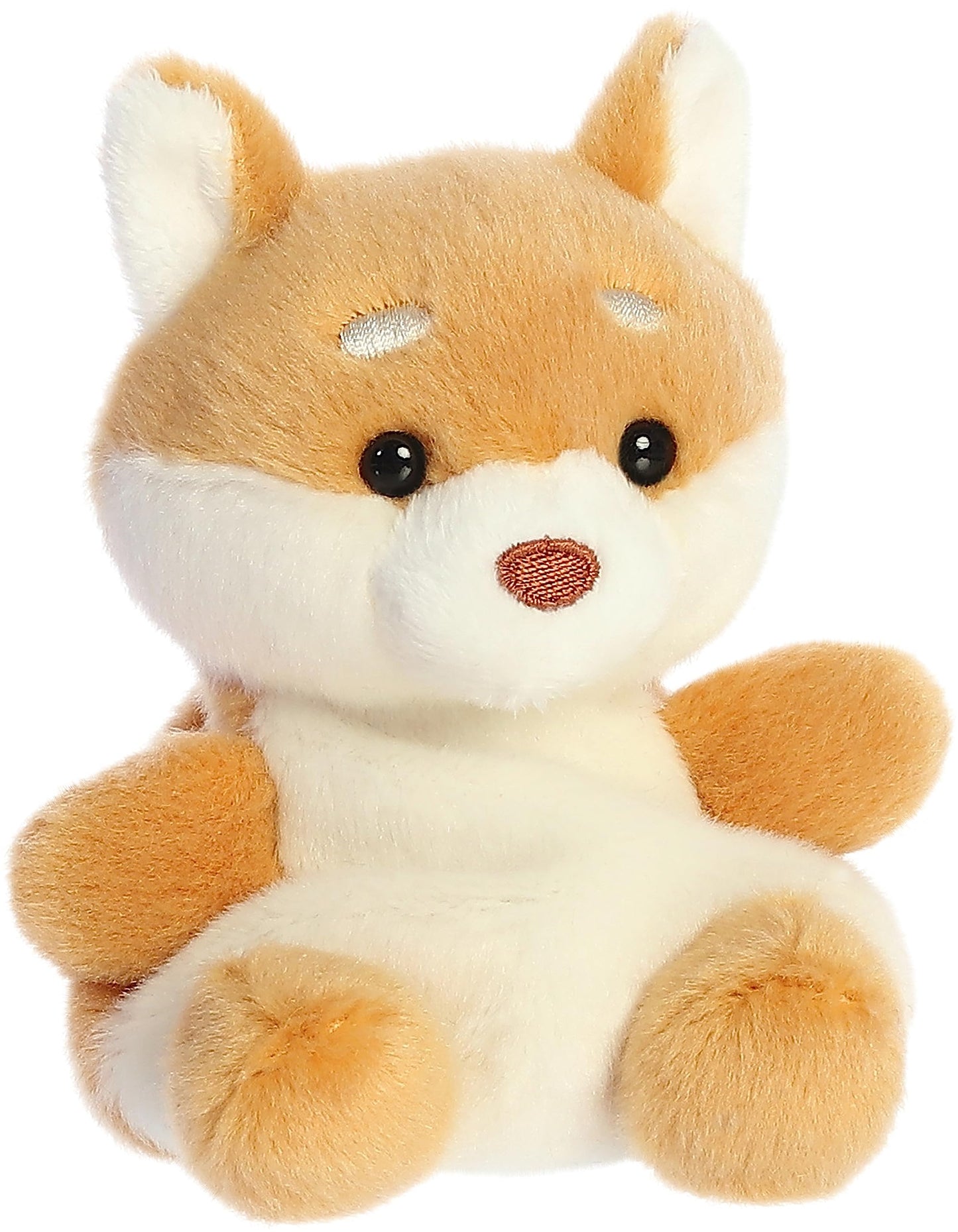 Aurora® Keiko Shiba Inu™ Stuffed Animal - Brown Pocket-Sized 5 Inch Collectible Toy - Adorable Palm Pals™