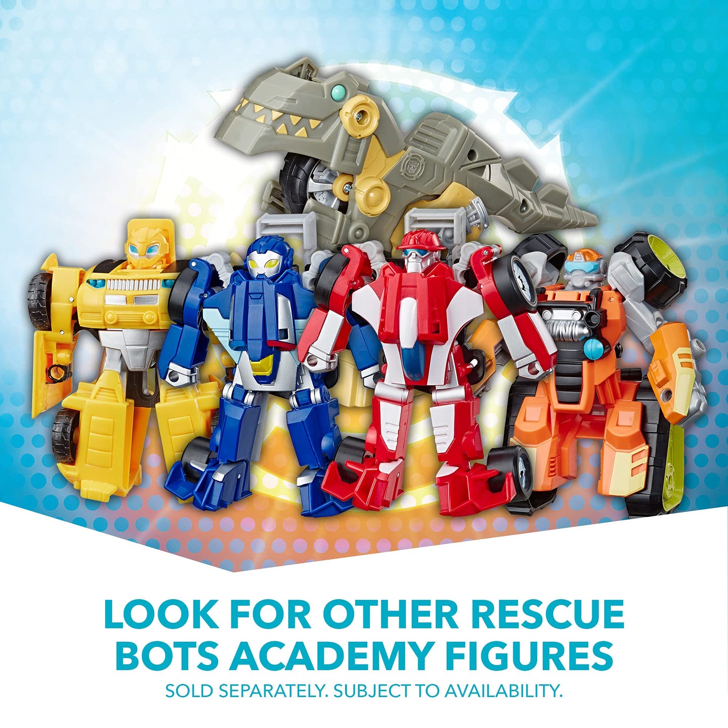 Transformers Playskool Heroes Rescue Bots Academy Wedge The Construction-Bot Converting Toy, 4.5 Figure, Toys for Kids Ages 3 &