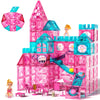 Magnets Tile Set, Upgrade Diy Castle Theme 160 Pcs Building Blocks Magnets Toys, 3D Magnet Puzzles Stacking Blocks For Boys Girls, Learning By Playing Games To Improve Imagination And Creativity