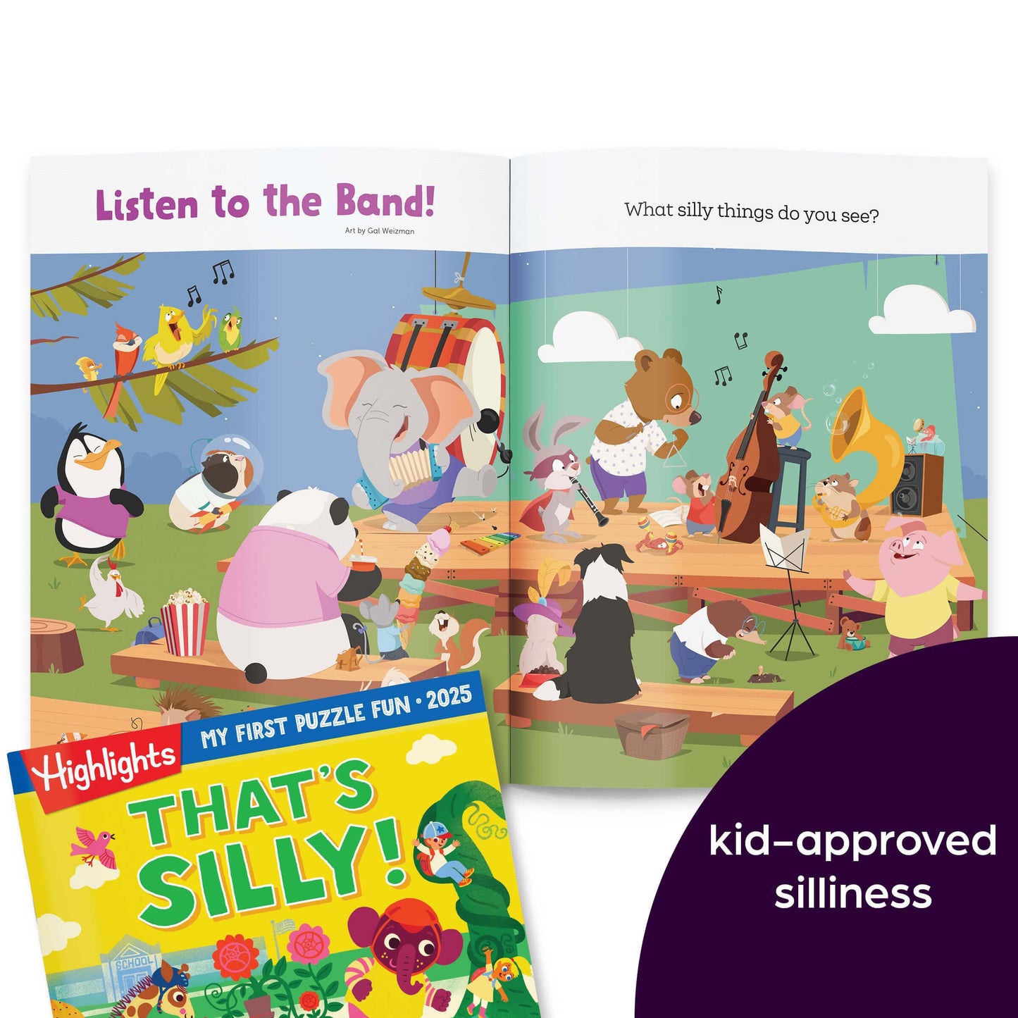 Highlights My First Puzzle Fun 2025 - 4-Book Set for Kids 3-6, Brain-Boosting Activities, Matching, Mazes, Spot-The-Differences