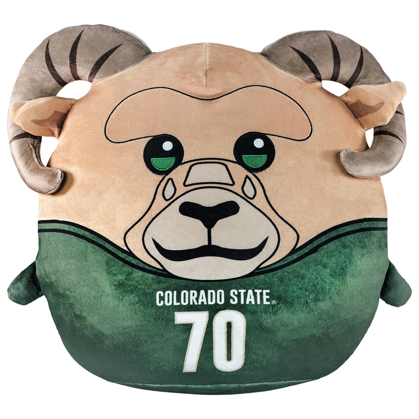 Sleep Squad Colorado Sate Rams Cam The Ram 12'' Mascot Kiri Cloud Plushie - Official Collegiate Plush