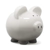 Child to Cherish Ombre Ceramic Piggy Bank, Gray