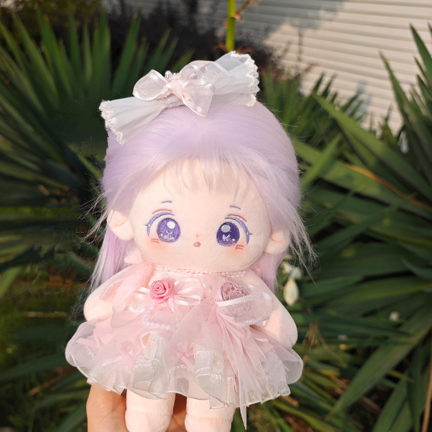 Calembou Plush Doll, 20Cm Cute Cotton Doll With Skeleton, Anime Plushies Soft Stuffed Dress Up Doll, Kawaii Plush Toys Gift Come With Doll Clothes (Doll&Clothes-Xingfu-B)