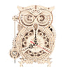 Rowood 3D Puzzles For Adults, Wooden Model Kits For Adults To Build, Birthday Gift For Adults & Teens (161 Pcs)- Owl Clock