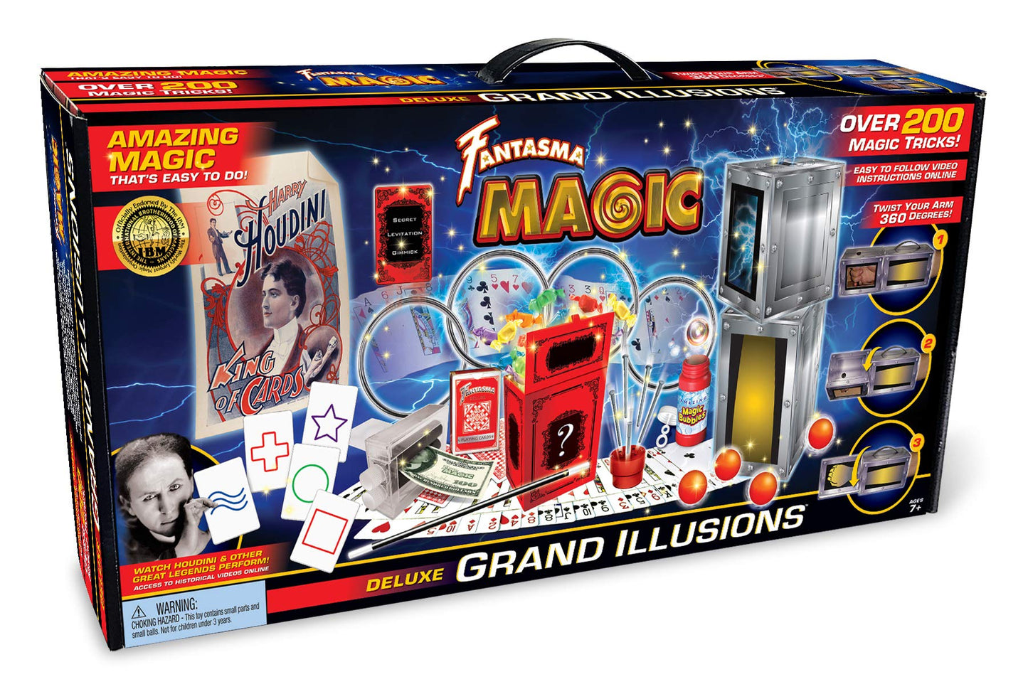 Fantasma Deluxe Grand Illusions Magic Set With 200+ Tricks To Learn (78Eud) - Great Value Magic Kit For Boys & Girls 7 Years And