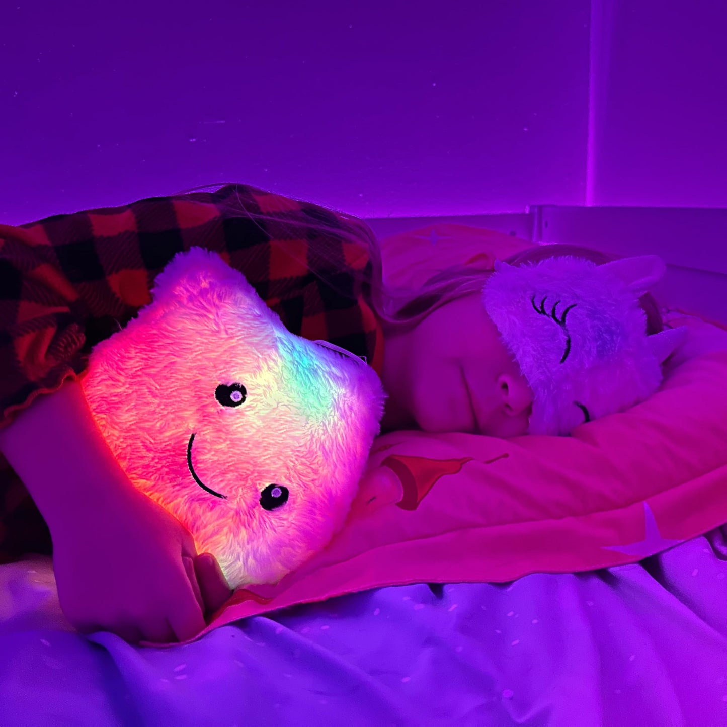 Unicorn Gifts for Girls, 10 PCS Unicorn Toys with Light Up Star Pillow Plush Diary DIY Water Bottle Kits for Birthday, Christmas