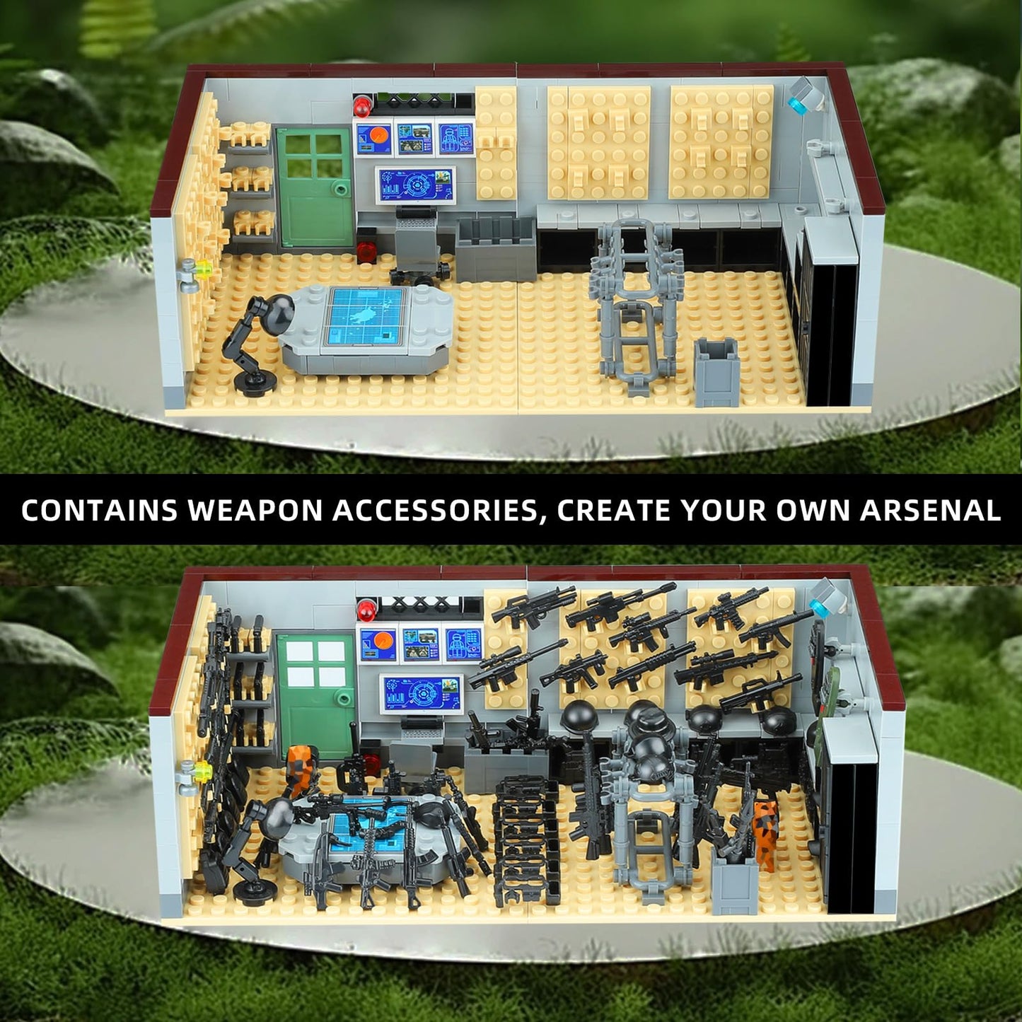 Swat Team Military Base Building Blocks Set with Army Pack Compatible with Lego WW2 War protective coveringy Building Toy Ideal for Kids 6+ and mature-themeds
