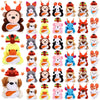 Soulchen 36 Pcs Mini Fall Thanksgiving Stuffed Animal Bulk Small Thanksgiving Day Plush Animals Soft Tiny Autumn Pumpkin Turkey
