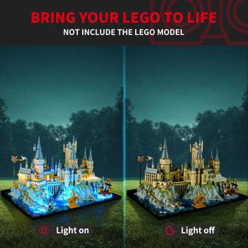 Briksmax 2.0 Light Kit For Lego Hogwarts Castle And Grounds -Innovative Led Lighting Compatible With Lego Harry Potter 76419 - Not Included Lego Set