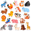 JoyCat Wooden Fridge Magnets for Toddlers, 20 Cute Animals Refrigerator Magnets for Kids, Full Back Magnetic Toys, Fun Education