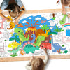 Gatherfun Dinosaur Party Giant Coloring Poster - 31.5X 72 Inches - Versatile Classroom Wall D Cor & Birthday Activity - Dinosau