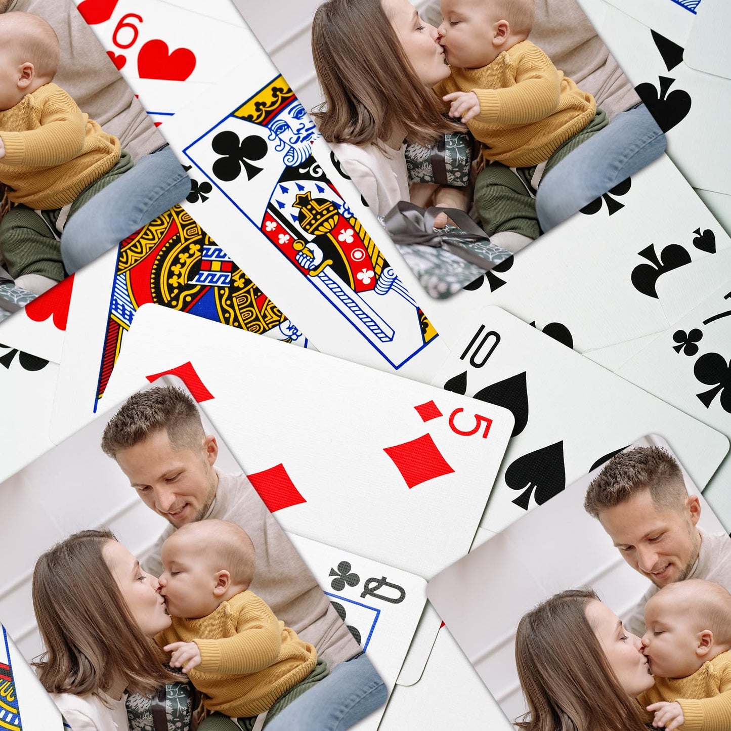 Komvioo Custom Playing Card With Photo Personalized Poker Cards Customizable Printed Playing Cards Customized Deck Of Card Perso