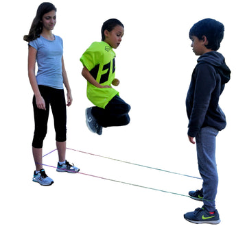 Chinese Jump Rope (1 Pack) Elastic Skipping Rope Game For Kids & Adults | Colorful Stretchy Jump Rope For Kids, Girls And Boys. Party Favor. Physical Education Equipment | Item No. 733-1A