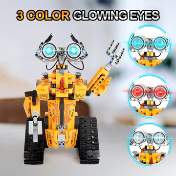 Sillbird Robot Building Kit With Remote Control Stem Gifts For Boys Age 8-12, Technic Buildable Coding Robotic Set Birthday Toys