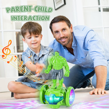 BMESSE Robot Toys for Boys Girls 4-6 Years Old,Kids Toys Car with Music and Lights,Interactive Electric Toy Bump and Go Cars for