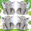 Skylety 4 Pcs Mini Elephant Stuffed Animals Small Cute Elephant Plush Toys Soft Tiny Forest Animals For Baby Shower Boy Girl Gen