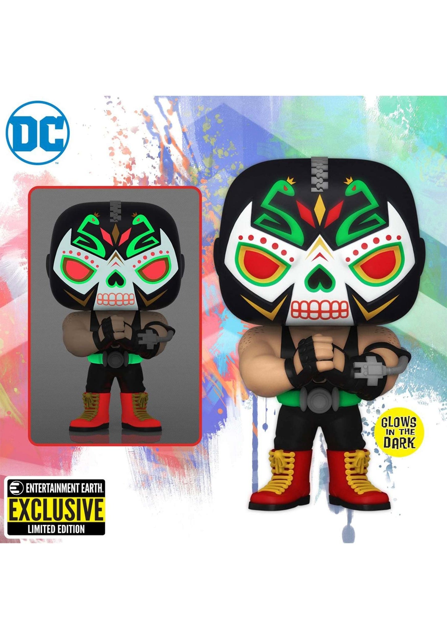 Funko Pop! Batman 412- Bane Dia De Los Muertos Glows In The Dark