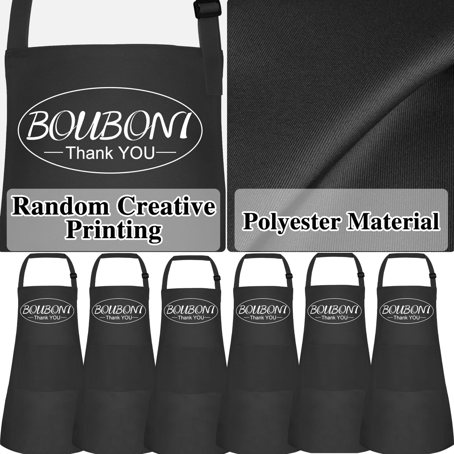 BOUBONI 24 Pack Kids Apron Bulk with 2 Pockets Adjustable Chef Art Apron Kids Painting Aprons for Cooking Baking Painting Crafti