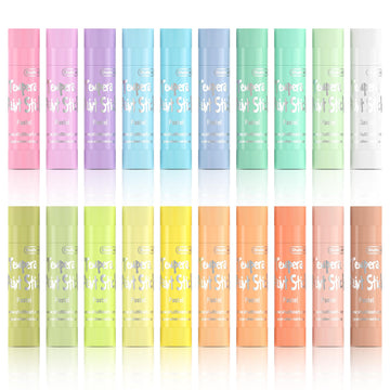 Shuttle Art Tempera Paint Sticks, 20 Pastel Colors, Quick Drying Solid Paint for Kids, 1 Count (Pack of 20)