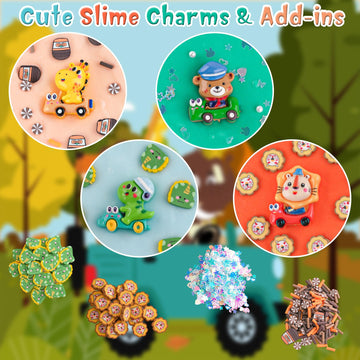 4 Pack Travel Butter Slime, Super Soft & Non-Sticky Slime Kit For Girls & Boys, Slime Party Favors For Kids, Sensory Toys Holida