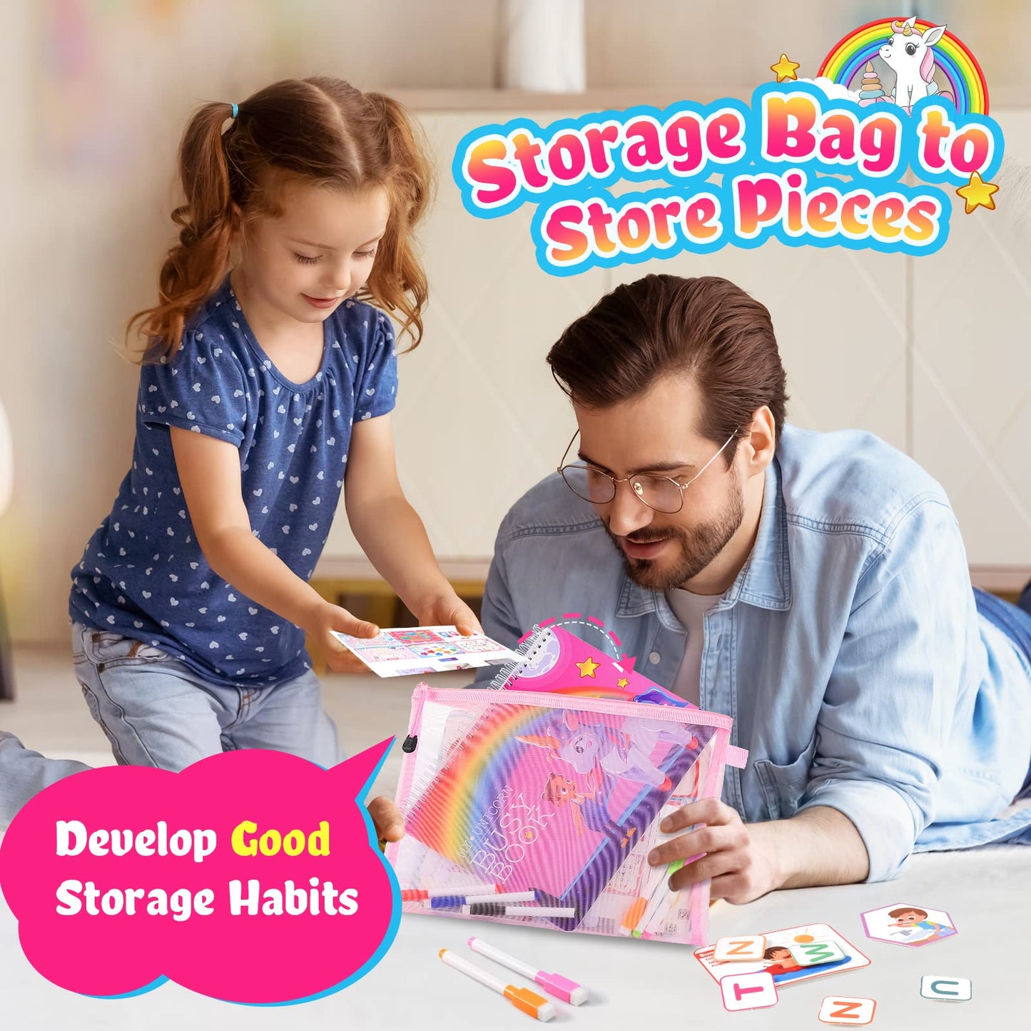 Busy Book For Toddlers Learning Toys,30 Themes Preschool Learning Activities Books,Montessori Toys For 2 3 4 5 Year Olds,Early Educational Toys Autism Learning Materials Gifts For Boys Girls Age 2-5