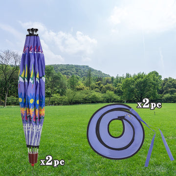 Giant Hummingbird Hot Air Balloon Garden Wind Spinners Large Pinwheels Whirligigs Windmill Toys for Kids Yard Decor Lawn Decorat