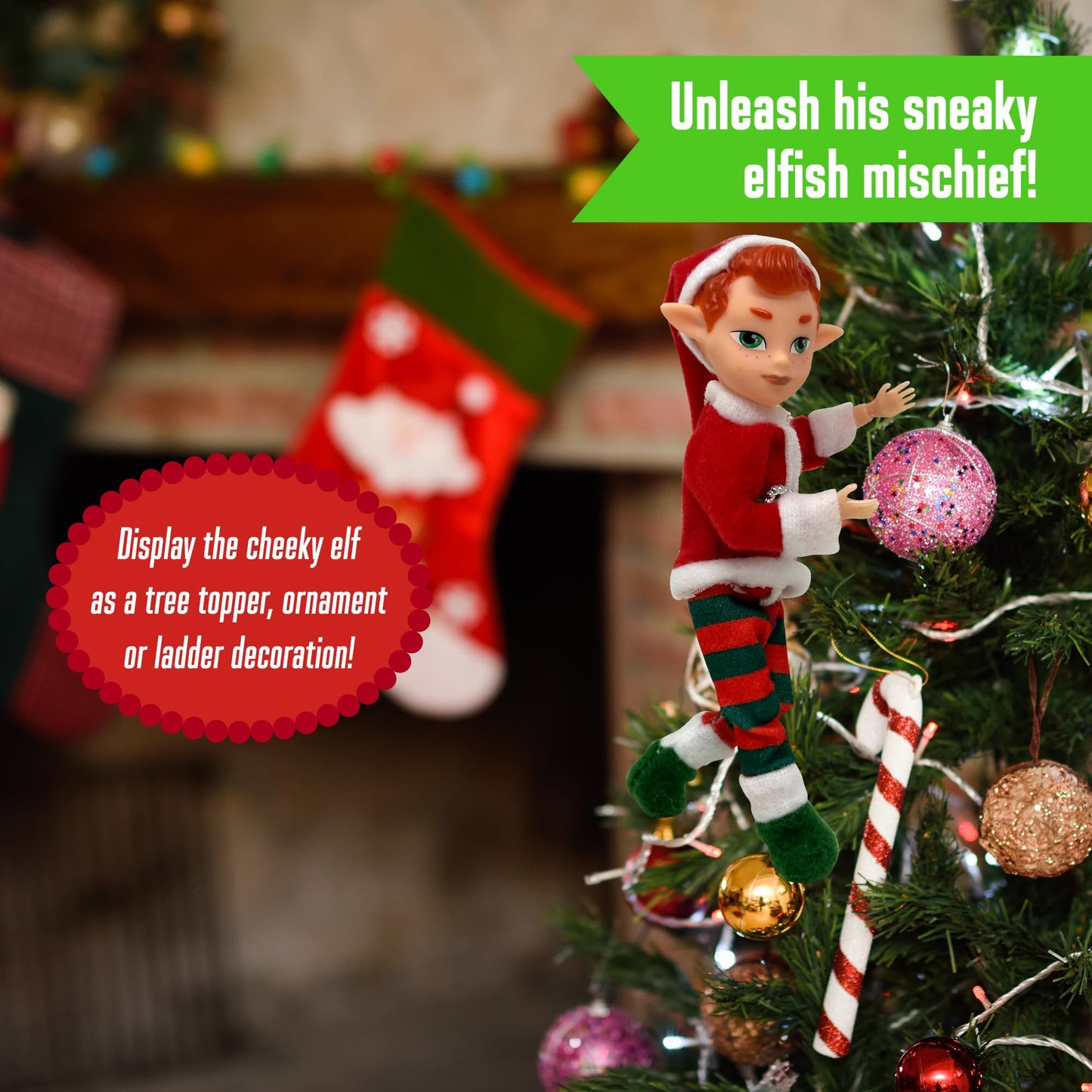 The Original Elf Christmas Dolls, Mini 5.5'' Christmas Elf Doll, Toy Elf For Kids Or D Cor, Toy Elf Dolls For Christmas, Christ
