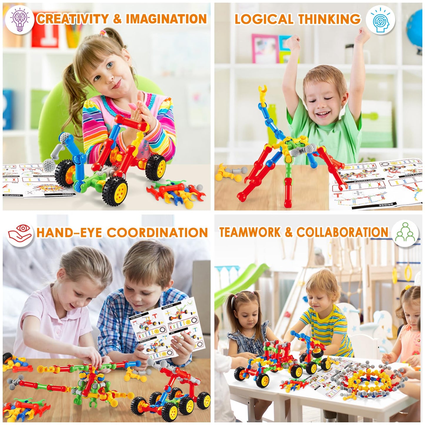 Moontoy Stem Toys For 3 4 5 6 7 8+ Year Old Boy Girl Easter Birthday Gift Building Toys For Kids Ages 4-8 4-6 5-7 6-8 Blocks Tod