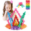 Faldaa 400 Pieces Building Blocks Kids Stem Toys Educational Building Toys Discs Sets Interlocking Solid Plastic Building Blocks