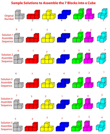 TOWO Large Wooden Soma Cube Puzzle - Brain Teaser Puzzle IQ Logic Math Puzzle for Kids and mature-themeds - Mens Gift Sets-Gift Sets for Him-Gifts for Men Who Have Everything- Stocking Fillers Stuffers