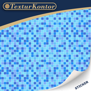 3 Sheets Self Adhesive Floor Tiles For Dollhouse 1:12 Scale (Pool Tiles)