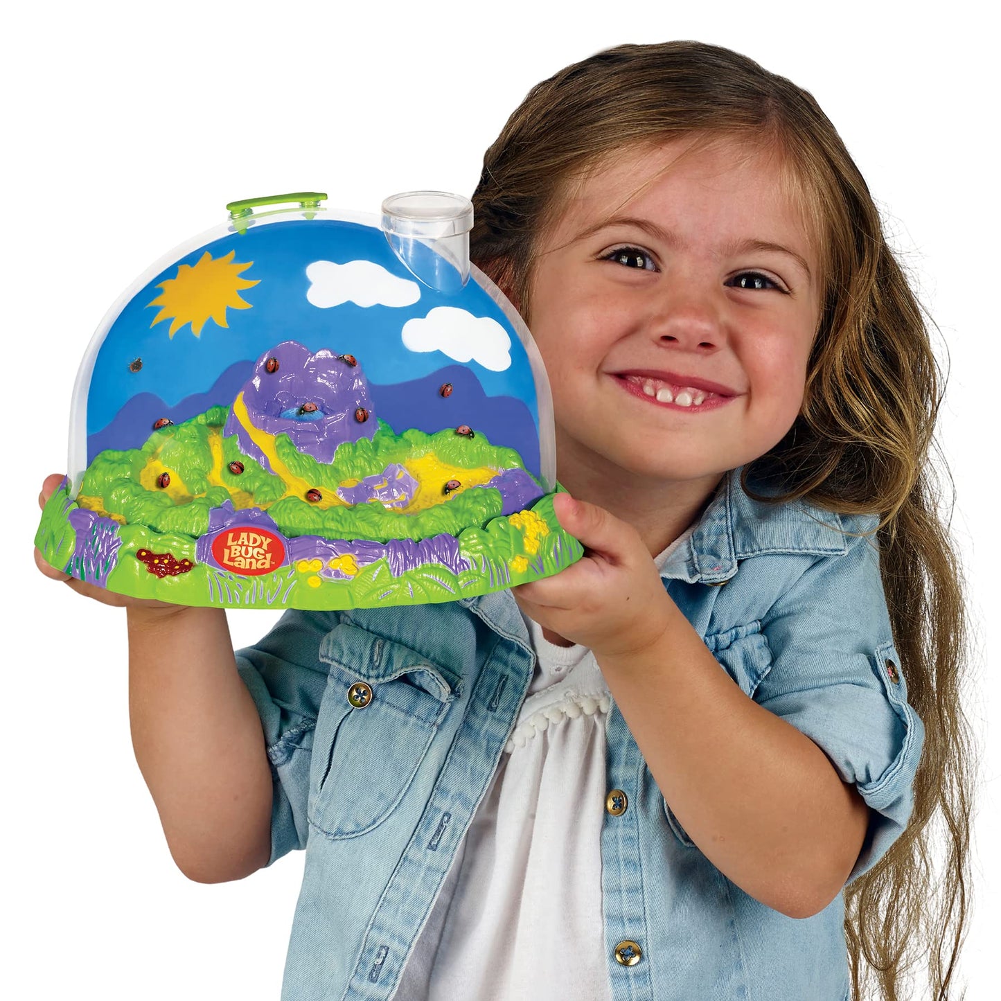 Insect Lore Live Ladybug Growing Kit - Includes 10-15 Live Pink Spotted Larvae - Perfect Ladybug Land Habitat for Kids