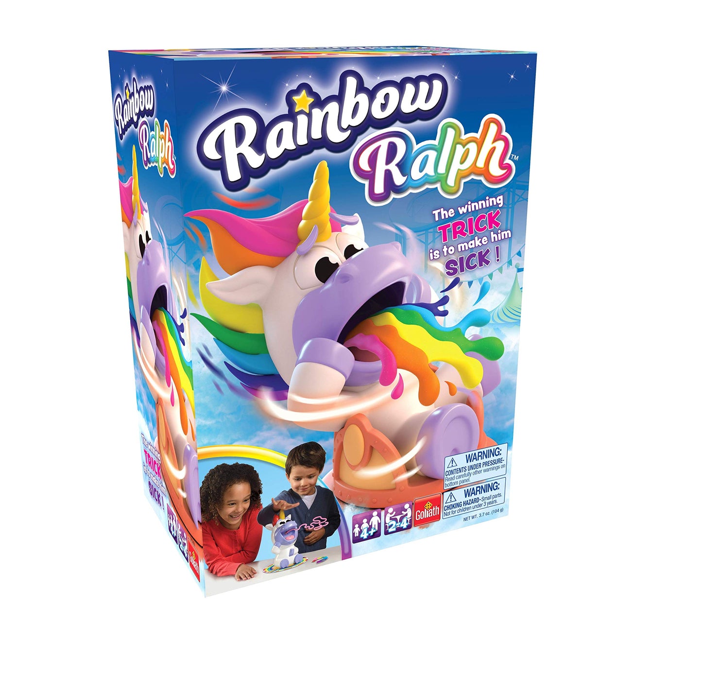 Rainbow Ralph - The Spin Him Around Until he Gets Dizzy and Ralphs Game! by Goliath, Multi Color