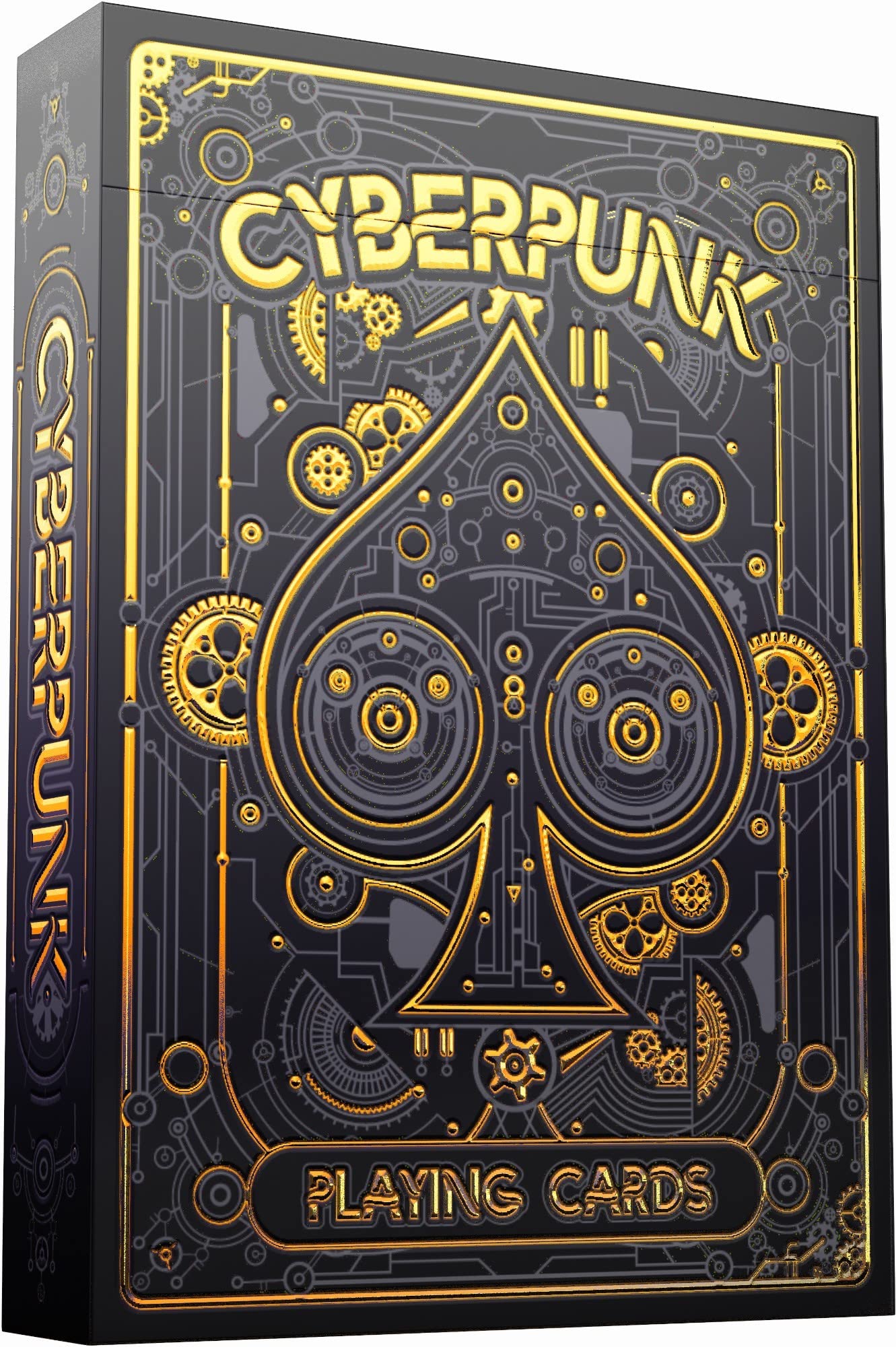 Cyberpunk Gold Playing Cards, Cardistry Decks, White Deck Of Playing Cards For Kids & Adults, Cool Playing Cards With Card Game E-Book, Unique Playing Cards For Poker, Cyberpunk Cards