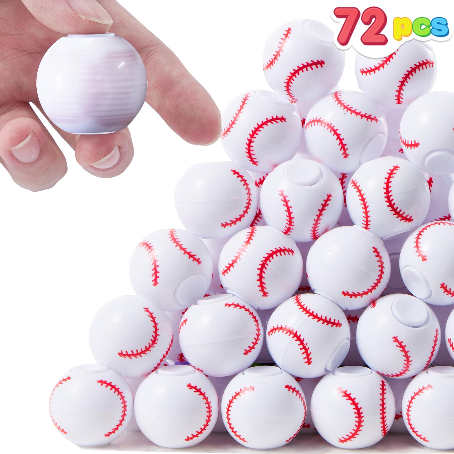 Joyin 36 Pack Baseball Fidget Spinners For Kids, Baseball Party Favors, Fidget Toys Bulk, Stress Balls, Goodie Bags Stuffers For Birthday Party, Treasure Box Toys For Classroom
