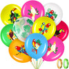 Zhanmai 50 Pcs Hawaiian Party Balloon Decorations, Aloha Tropical Luau Latex Balloons For Hawaiian Luau Party Summer Beach Birthday Tiki Bar Wedding Supplies (Cute Birds)