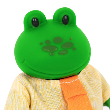 Li'L Woodzeez – The Croakalily Frog Family – Set Of 4 Collectible Posable Frog Figures With Storybook – Pretend Play Doll Figures – Gift Toy For Kids Age 3+